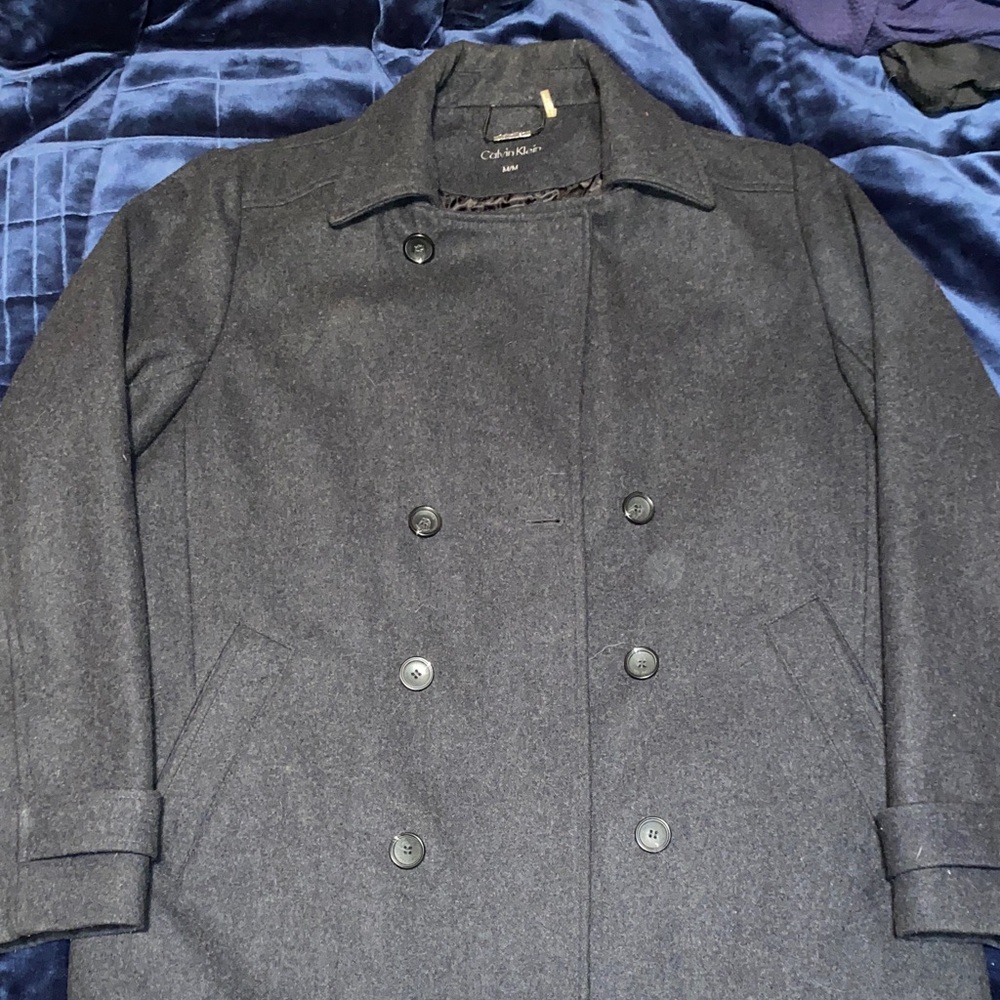 Calvin Klein Men's Charcoal Peacoat